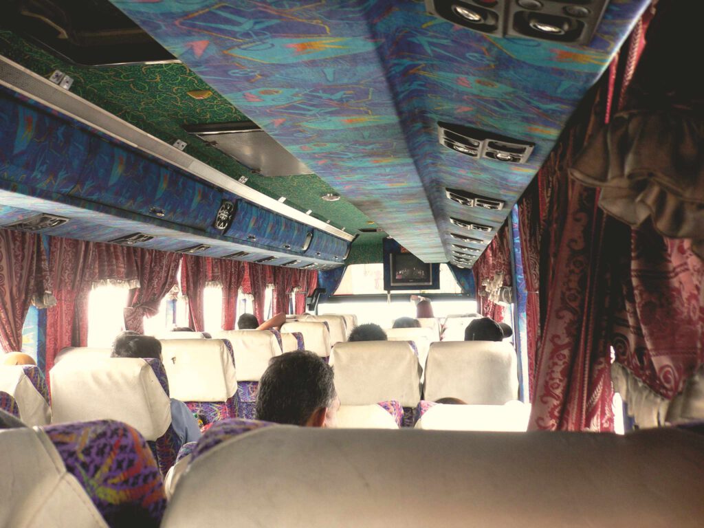 Busfahrt Malaysia unterwegs